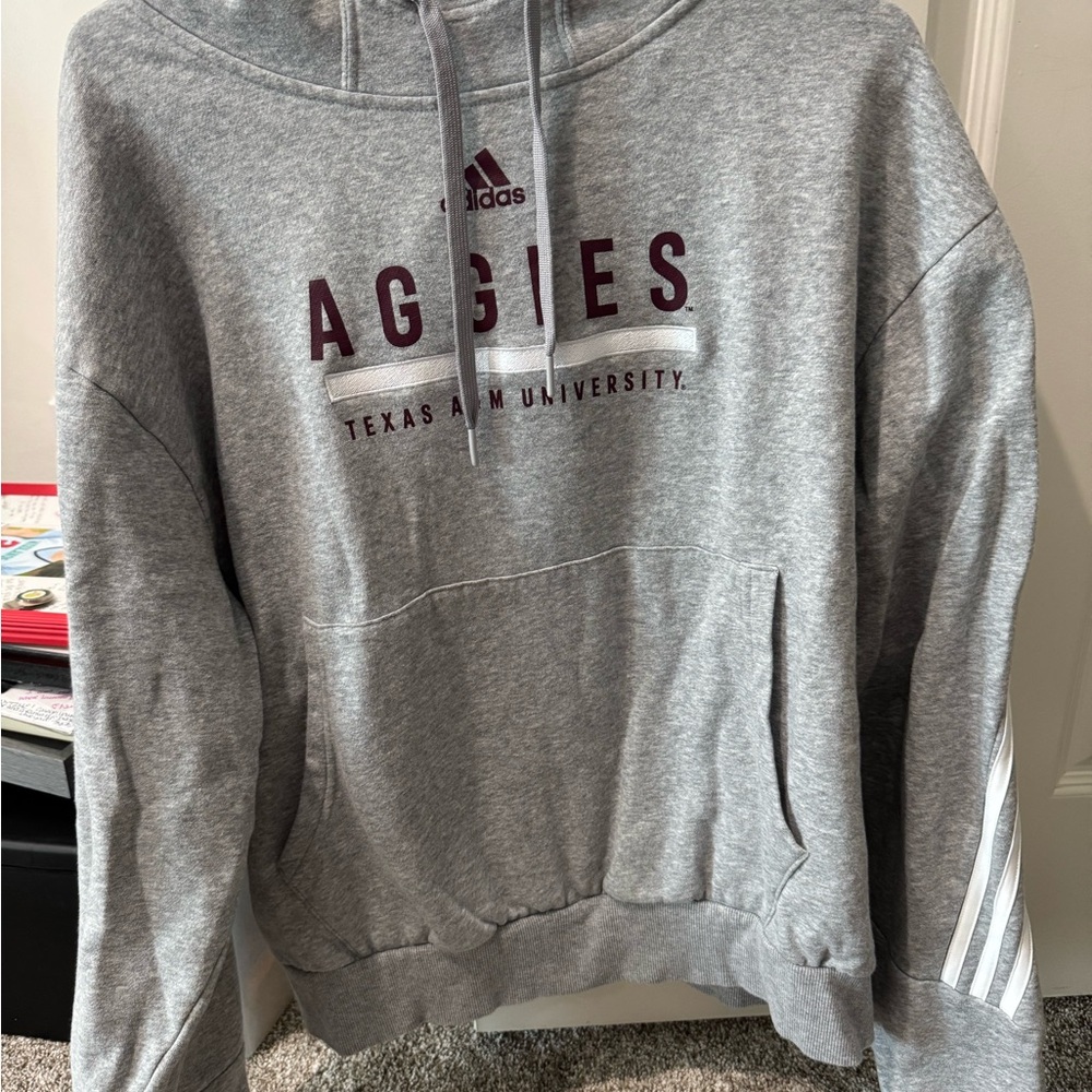 Adidas Texas A&M University Gray Hoodie